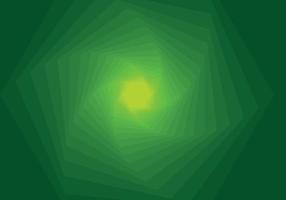 abstrakt bakgrund sammansatt av virvlande hexagoner i teknologisk stil lutning från ljus grön till mörk vektor