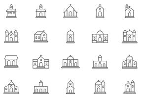Kostenlose Abtei- und Kirchenvektoren vektor