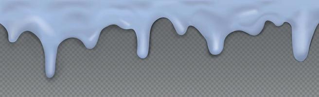 fließendes Karamell, kein Hintergrund, transparente Panoramavorlage - Vektor