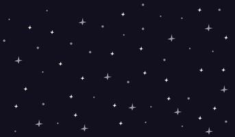 Hintergrundillustration des dunklen Nachthimmels mit funkelnden Sternen. perfekt für Tapetendekoration oder Verpackung. vektor