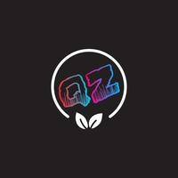 qz-Textlogo vektor