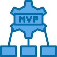 mvp-Vektor-Icon-Design vektor