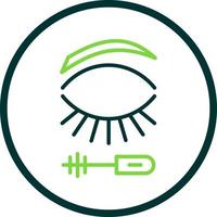 Wimpern-Mascara-Vektor-Icon-Design vektor