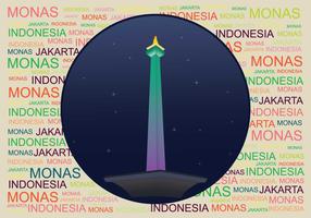 Fri Monas Illustration vektor