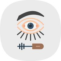 Wimpern-Mascara-Vektor-Icon-Design vektor