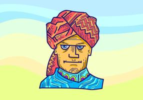 Turban-Vektor-Illustration vektor