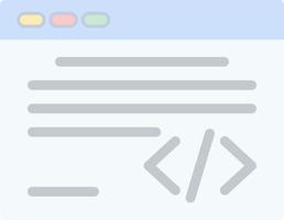 Code-Vektor-Icon-Design vektor