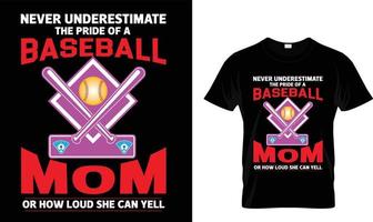 Baseball-T-Shirt-Design kostenloser Vektor