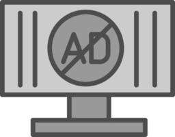 ad blockerare vektor ikon design