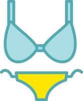 Bikini-Vektor-Symbol vektor