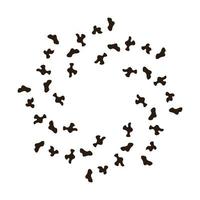 dalmatian svart fläckar i form av ram med Plats vektor