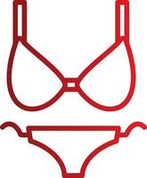 Bikini-Vektor-Symbol vektor