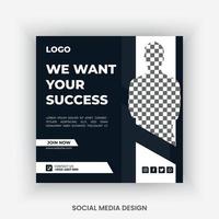 Business-Social-Media-Post-Design-Vorlage vektor