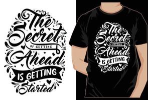 Typografie-T-Shirt-Designkunst, vektor