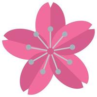 Sakura-Blume, die leicht geändert oder bearbeitet werden kann vektor