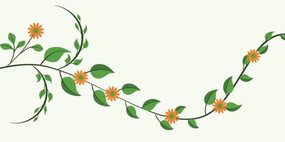 ört- minimalistisk och modern vektor baner. hand målad växter, grenar, löv på en vit bakgrund. grönska bröllop enkel horisontell mall. Allt element är isolerat och redigerbar