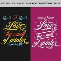 Winterdesign für T-Shirt vektor