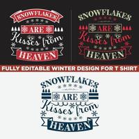 T-Shirt-Design für Winterliebhaber vektor