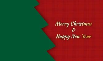 glad jul Semester och Lycklig ny år papper skära begrepp bakgrund. glad jul med träd jul papper skära begrepp jul och ny år bakgrund. vektor illustration.