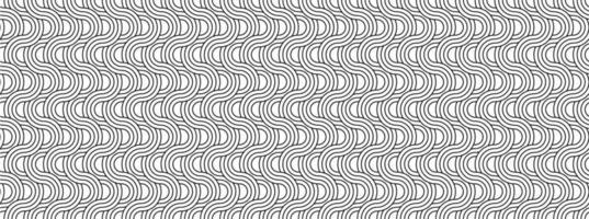 Schwarz-Weiß-Linie Twister bewegt nahtloses Muster wellenartig vektor