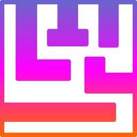 Labyrinth-Vektor-Icon-Design vektor