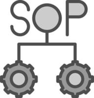 sop-Vektor-Icon-Design vektor