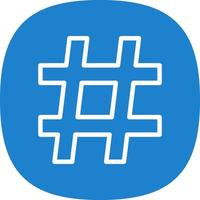 Hashtag-Vektor-Icon-Design vektor