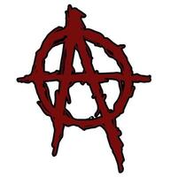 Anarchie-Punk-Stil-Symbol vektor