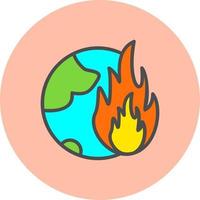 Klimawandel-Vektor-Icon-Design vektor