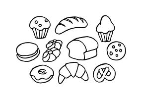 Gratis Bread Sketch Icon Vector