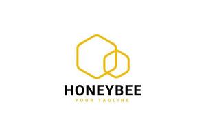 Logo Bienenhonig. stilvolles und modernes Logo für Bienenprodukte. Vektor-Illustration. vektor