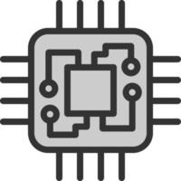 processor vektor ikon design