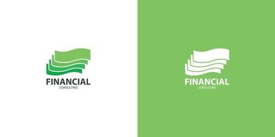 Finanzberatung modernes minimalistisches Logo vektor