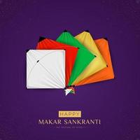 Happy Makar Sankranti Social-Media-Beitrag vektor