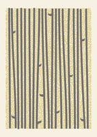 konst med abstrakt bambu skog. beige och gul färger affisch i minimalistisk stil vektor