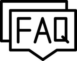 FAQ-Vektor-Icon-Design vektor