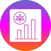 Marihuana-Aktien-Vektor-Icon-Design vektor
