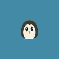 niedliches Pinguin-Cartoon-Illustrationsdesign vektor