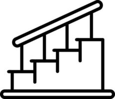 Treppen-Vektor-Icon-Design vektor