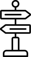 riktnings tecken vektor ikon design