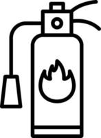 Feuerlöscher-Vektor-Icon-Design vektor