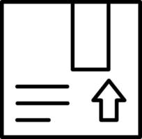 leverans box vektor ikon design