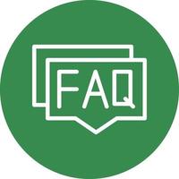 FAQ-Vektor-Icon-Design vektor