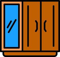 Kleiderschrank-Vektor-Icon-Design vektor