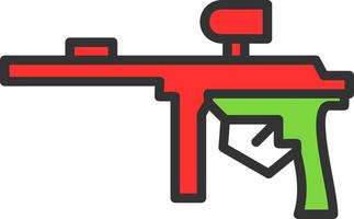 Paintball-Vektor-Icon-Design vektor