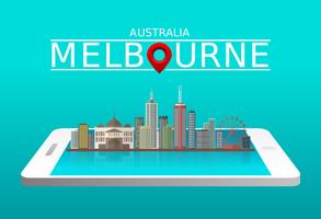 Melbourne City Gratis Vector