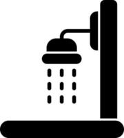 Dusche-Vektor-Icon-Design vektor