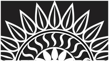 Mandala-Blume-Hintergrund. schwarzer Hintergrund, dunkler Hintergrund. tiefer Hintergrund, Mandala-Design vektor