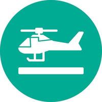 Hubschrauber-Vektor-Icon-Design vektor