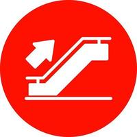 Rolltreppen-Vektor-Icon-Design vektor